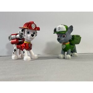 Paw Patrol Marshall Action Pack Pup and Air Rescue Rocky Lot Of 2 Cartoons